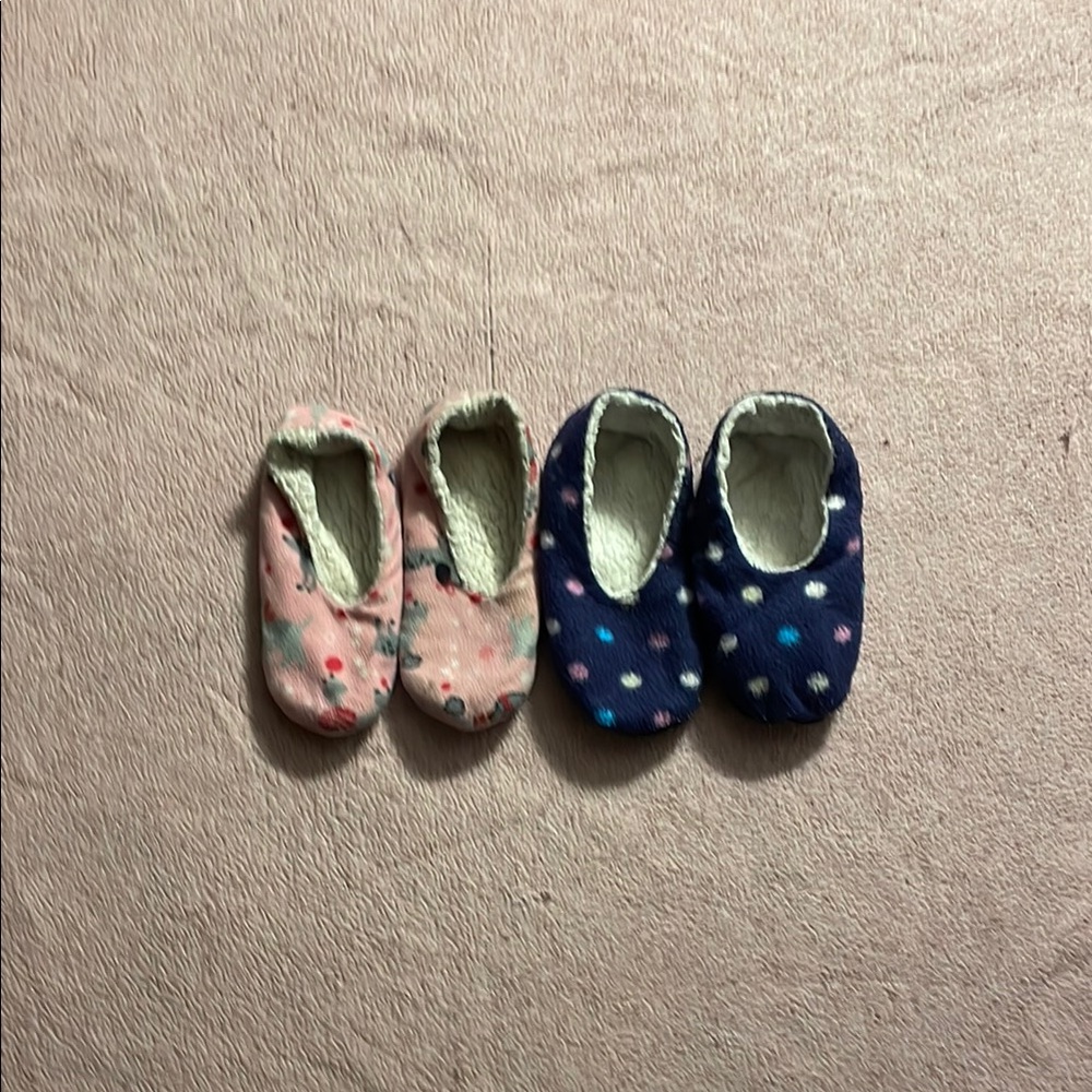 Set of Two Pairs of Cozy Slippers